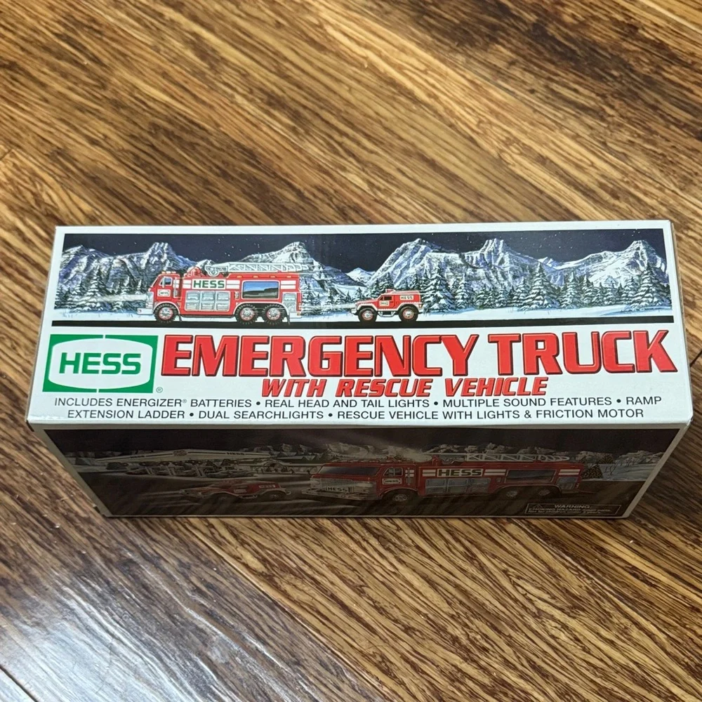 Vintage Hess 2005 Emergency Truck with Rescue Vehicle collectible new in box